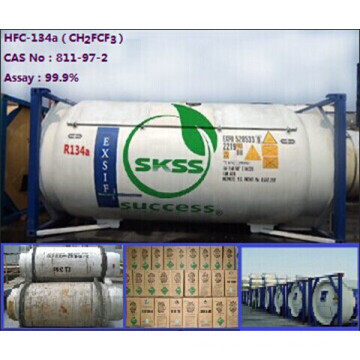 Grado 90.9% China cilindro recargable R134a gas industrial